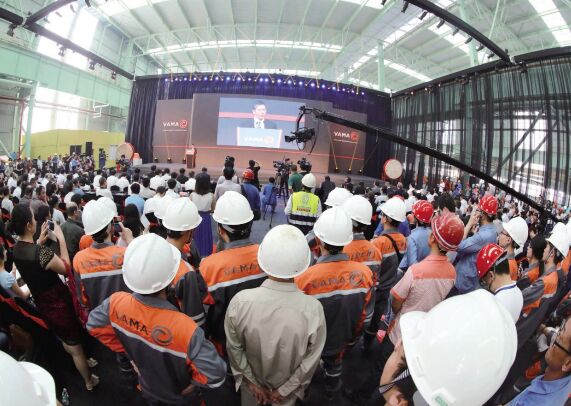 2014年6月15日，，，，，，，华菱安赛乐米塔尔汽车板有限公司(VAMA)汽车板项目投产仪式在娄底举行。。。。。。。